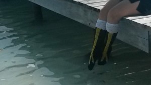 The Chicken Leg Socks dipped our toes in Caribbean waters