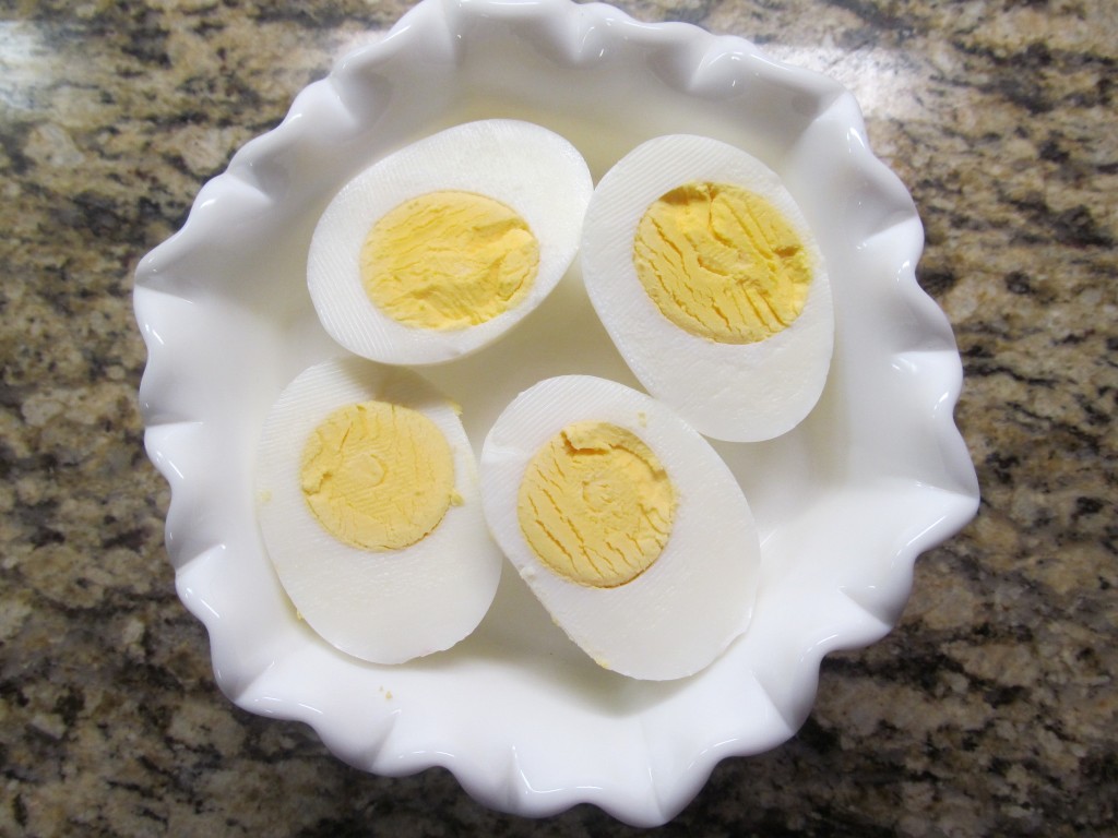 yolk showing