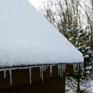 icicles on chicken coop