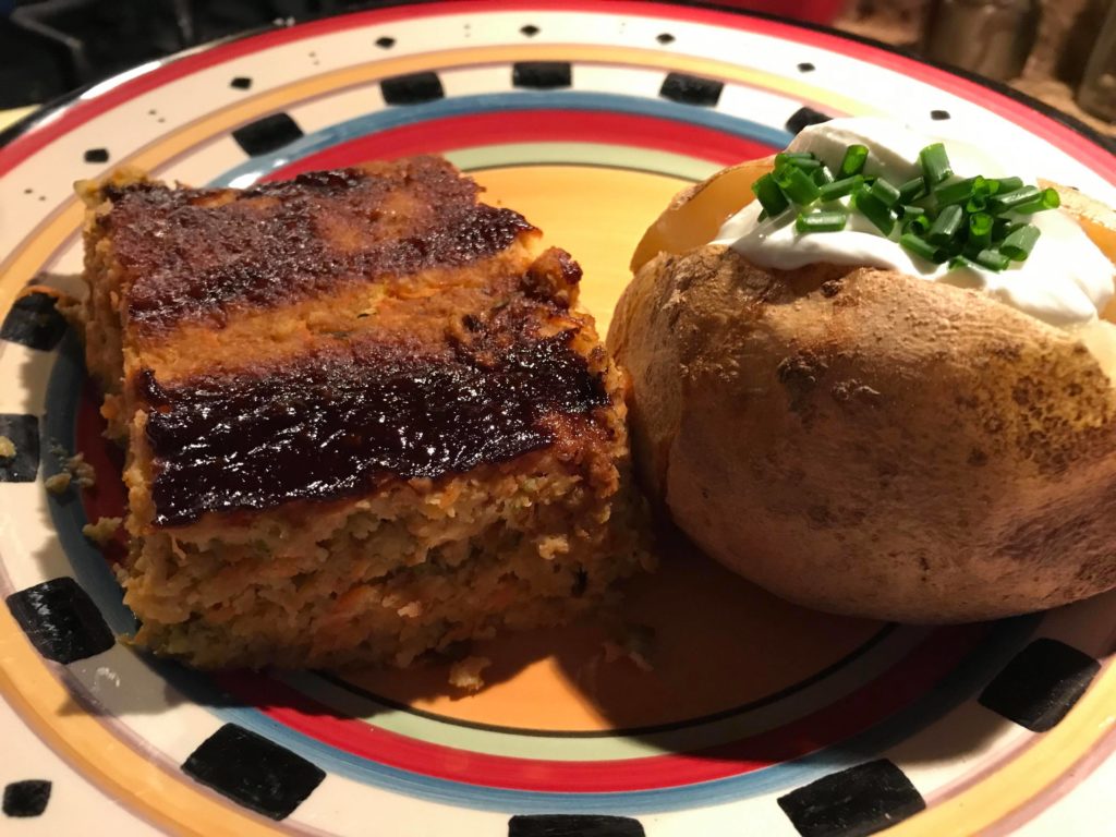 Turkey meatloaf and sides